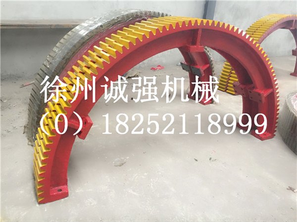 河北辛集1.5米活性炭转炉大齿轮（不锈钢316L筒体）