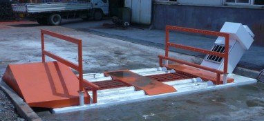 【渣土车冲洗通道、洗车池、洗轮机】@青岛龙华杰机