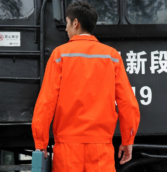 电力电气工矿防静电工装拼反光条工作服定制批发