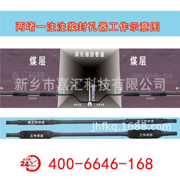 两堵一注注浆封孔器煤矿注浆封孔器厂家嘉汇 FKJ