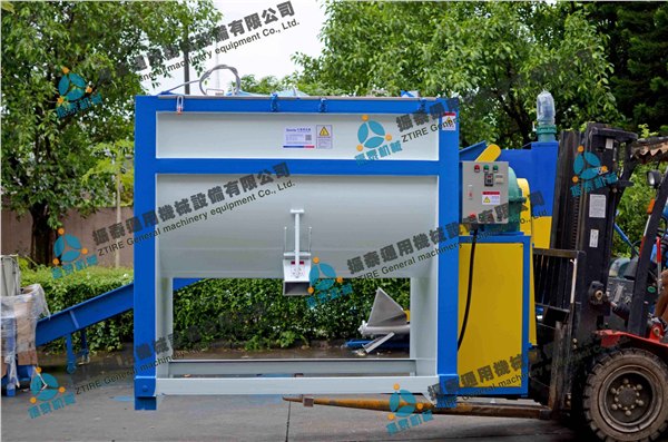 广东热卖大型卧式搅拌机，双螺带卧式混料机，低速卧