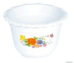 黑龙江BB型花边塑料花盆生产厂 BB型花边塑料花