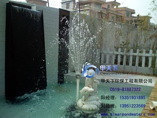 常州市别墅景观鱼池水处理工程