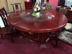 仓山实木雕花酒店电动火锅餐桌_物美价廉的实木雕花
