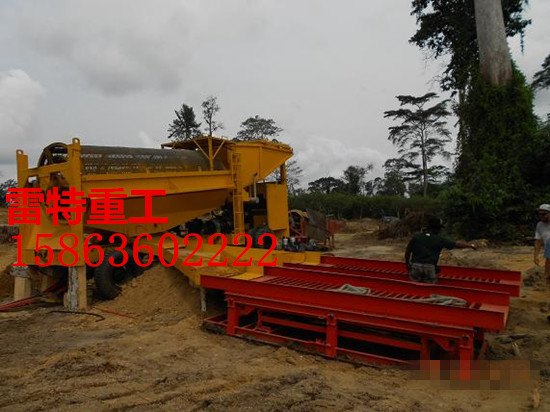 淘金车移动淘金车旱地淘金车水套离心机