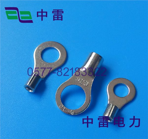 冷压端子圆形裸端头接线端头镀银端子线耳OT铜鼻子1000只装
