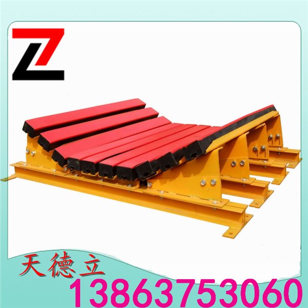 皮带机耐磨抗震缓冲床山东优质输送机缓冲滑槽厂家质量好价格低