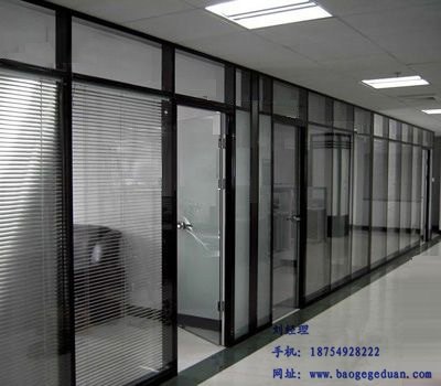 枣庄玻璃隔断枣庄中空百叶隔断设计安装
