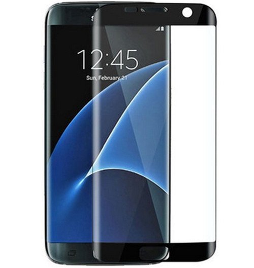 SamsungS7edge3D黑热弯四侧曲面全覆盖钢化膜报价单