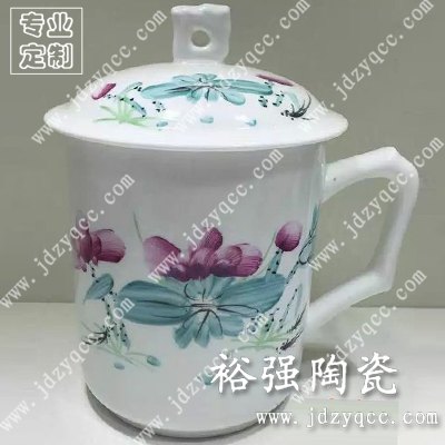 陶瓷茶杯厂家定做结婚喜庆陶瓷对杯