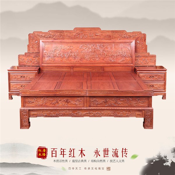 非花高脚百子大床
