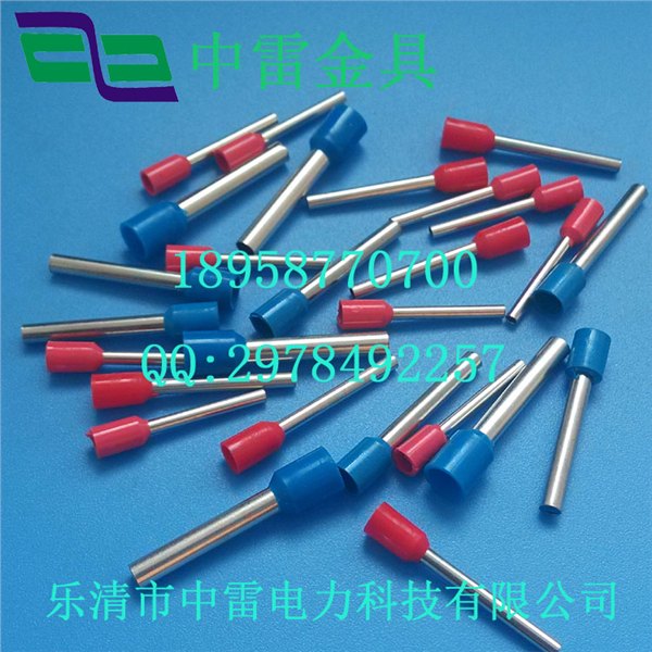 管形预绝缘端头欧式接线端子E管型冷压接线端子