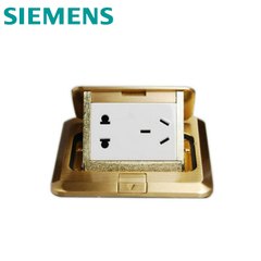 西门子地插铜合金10A二三级插5TG01300NC1正品86型