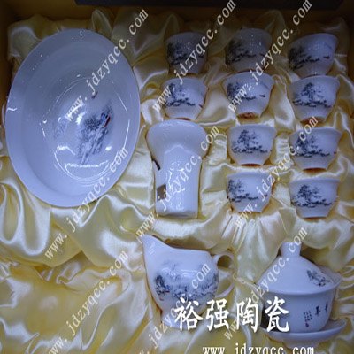 陶瓷茶具厂家，陶瓷茶具批发，花草茶具