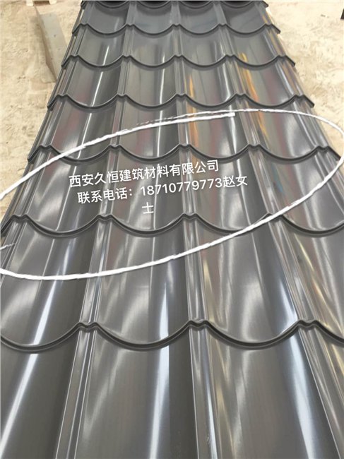 供应贵州省安顺市仿古彩钢琉璃瓦YX40-255-765