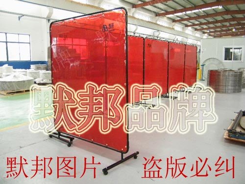 供应方案电焊工位焊接屏风，防弧光PVC板