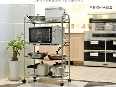置物架\迁安三层不锈钢置物架厂家