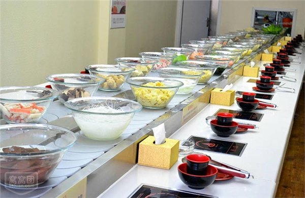 自助型回转火锅设备旋转火锅设备回转输送设备