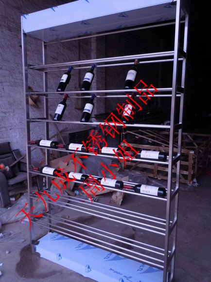 天九成专业定制不锈钢酒架拉丝/镜面不锈钢酒架