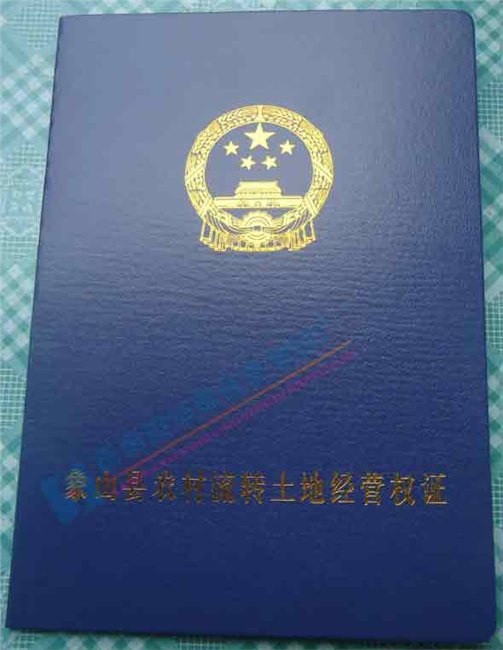 制作农村流转土地经营权证定制农村流转土地经营权证