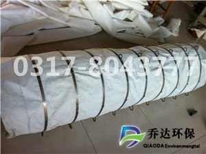 重庆3501500伸缩布袋水泥厂吊环式伸缩布筒伸缩软筒