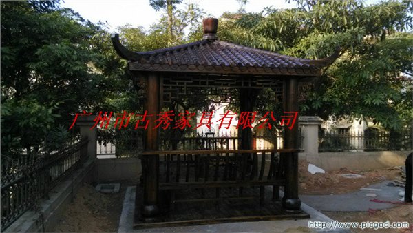 防腐木景观凉亭