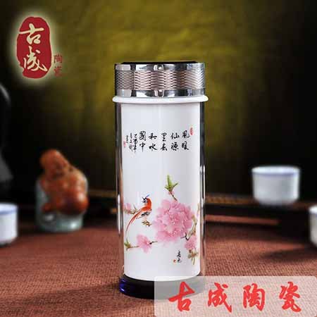直身保温杯双层陶瓷内胆保温杯价格