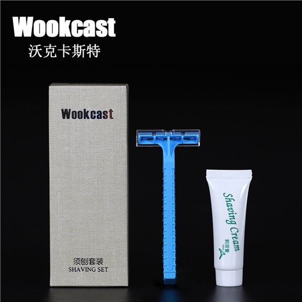 Wookcast酒店一次性剃须刀手动剃须刀高端宾馆须刨可定做