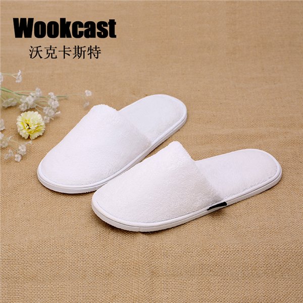 wookcast酒店客房一次性用品拖鞋珊瑚绒拖鞋高端酒店拖鞋批发