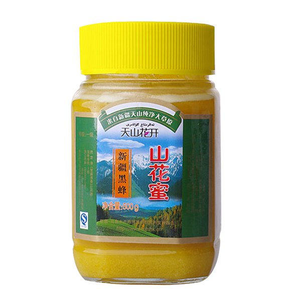 新疆蜂蜜批发天山花开新疆黑蜂蜂蜜500g新疆特产