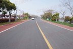 彩色景观路面漆、彩色路面、防滑汽车坡道、停车场坡道