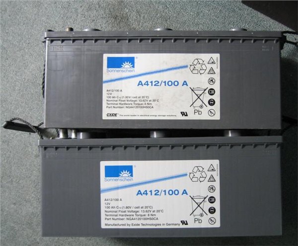 A412/100德国阳光蓄电池参数