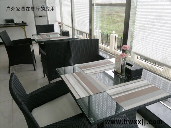 PE藤编椅餐饮酒店户外藤编桌椅仿藤家具馨宁居休闲家具