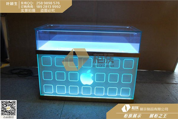 柜族苹果镀金创意手机展示柜独家定制