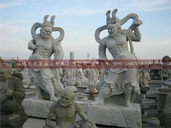 石雕佛像花岗岩佛像哼哈二将雕塑寺庙佛像
