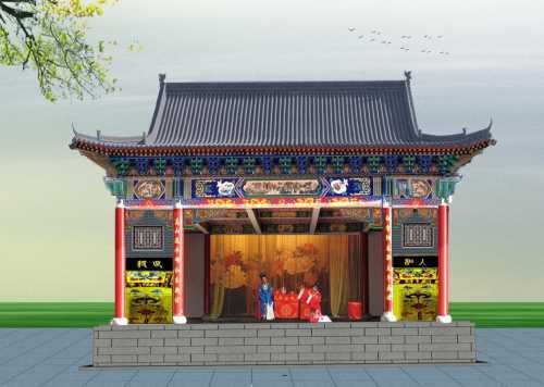 仿古戏台搭建仿古戏台