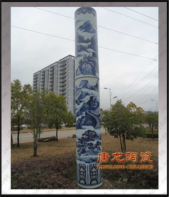 景德镇特色陶瓷灯柱照明路灯杆价钱路灯杆