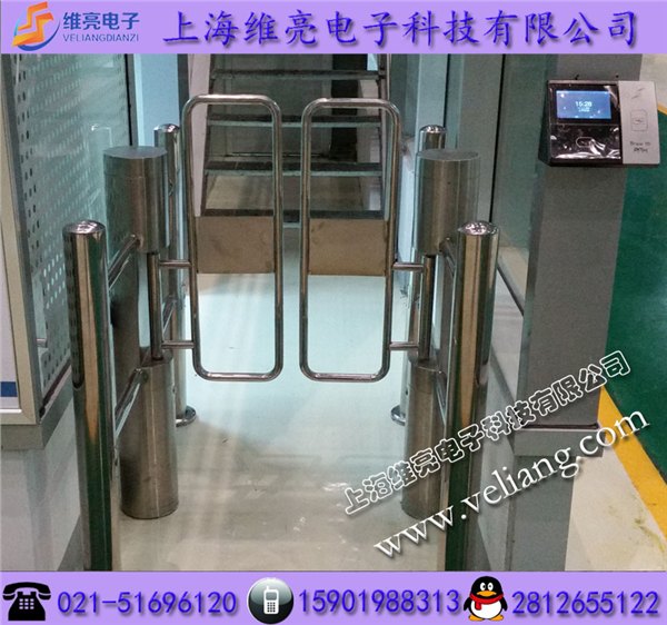 刷卡进出圆柱摆闸，简易摆闸安装