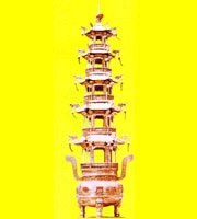 五层铜宝鼎-宝鼎-达华法器