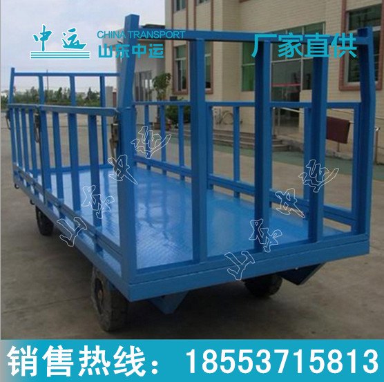 叉车牵引无动力搬运车橡胶轮无轨平车模具周转运输平板拖车