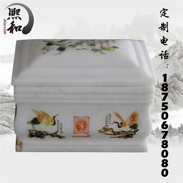 高档玉石骨灰盒工艺寿盒惠安骨灰罐石雕厂价格实惠公道