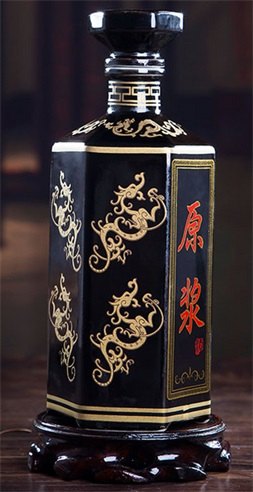 1斤装黑色酒瓶批发陶瓷酒瓶价格景德镇酒瓶厂家