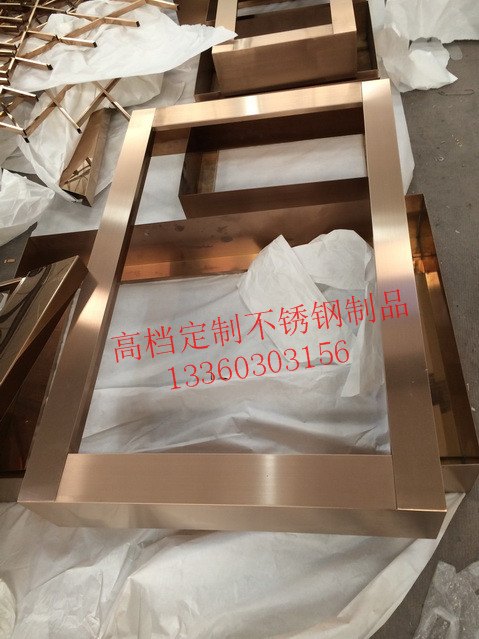 高档定制不锈钢镜框家居艺术不锈钢相框造型