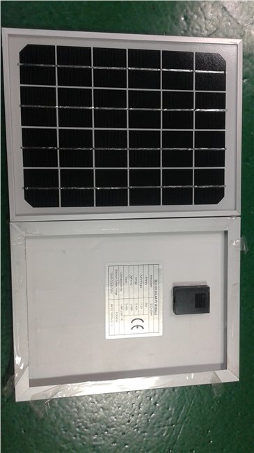 供应太阳能单晶电池板12v5w，太阳能滴胶板组件