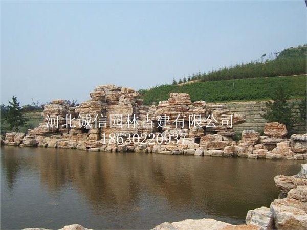 天津假山厂家，假山价格，假山设计，千层石假山，塑山