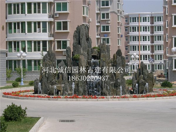 供应河北假山喷泉，山东假山喷泉，山东假山喷泉，古建设计施工