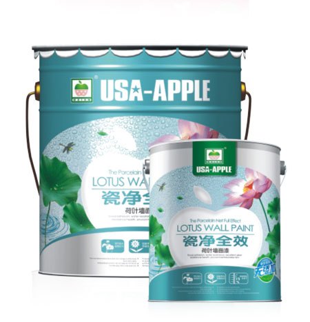亚太苹果瓷净全效荷叶墙面漆  油漆涂料招商加盟 品牌涂料代理