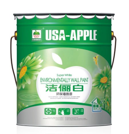 亚太苹果洁俪白环保墙面漆  油漆涂料招商加盟 品牌涂料代理