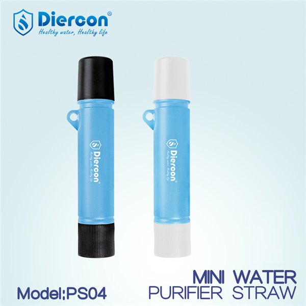 供应生命净水吸管鲜蓝色%旅行户外工具 野炊水过滤器%便携式户外净水