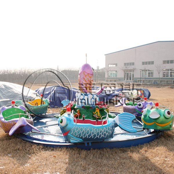供应郑州莱恩斯新款旋转类儿童游乐设备鲤鱼跳龙门